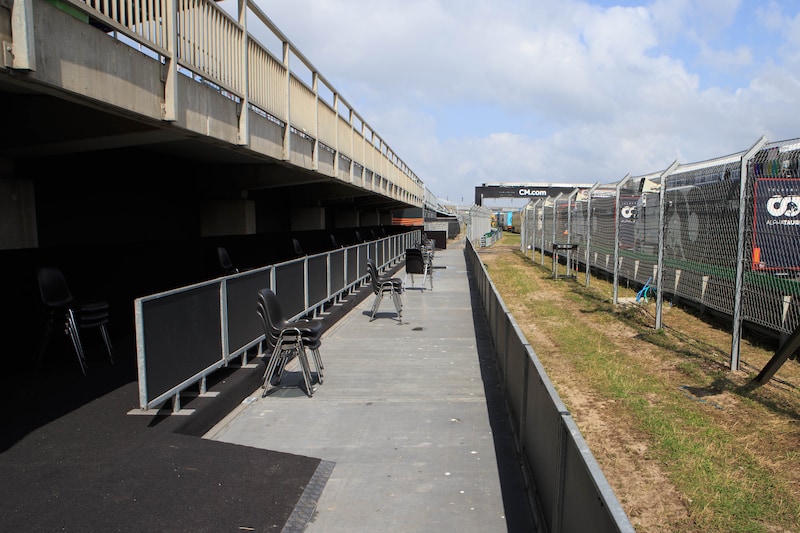 Het paviljoen op het F1-circuit in Zandvoort.