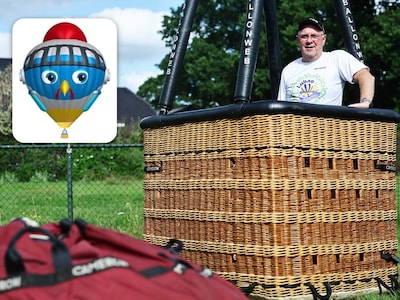 Geen vlucht voor Barnevelds nieuwste blikvanger: Ridder Jantje ballon mag niet opstijgen omdat papie