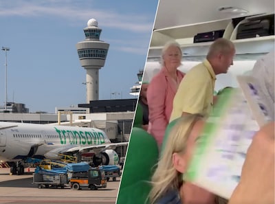 Haar zoon vroeg drie keer om water, maar kreeg het niet: moeder stort in na uur in snikheet vliegtuig op Eindhoven Airport