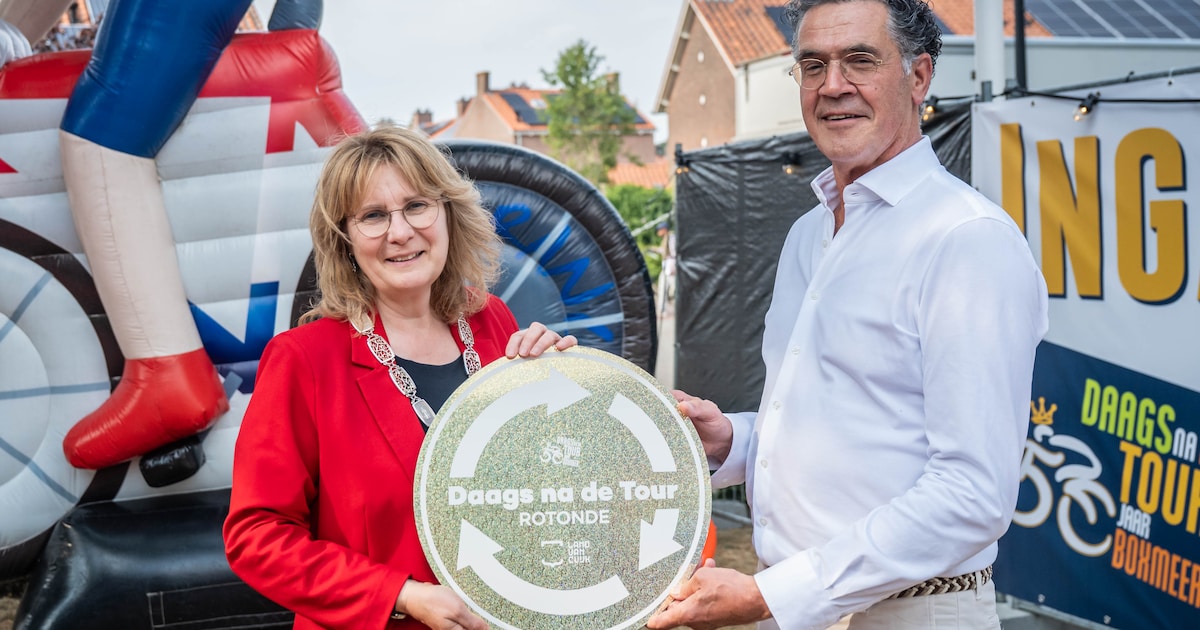 Boxmeer eert wielertraditie met ‘Daags na de Tour-rotonde’