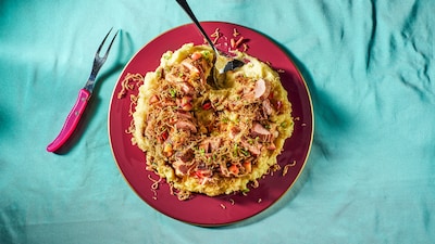 Wat Eten We Vandaag: Varkenshaas met appel en gefrituurde zuurkool