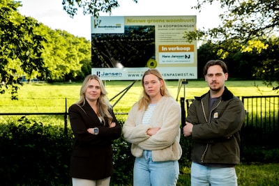 Ellen, Sem en Bieke hebben eerste huis gekocht, maar bouw laat op zich wachten doordat buren de plannen dwarsbomen