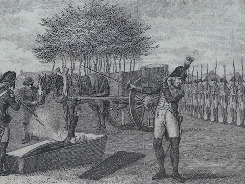 De executie van de Freule van Dorth.