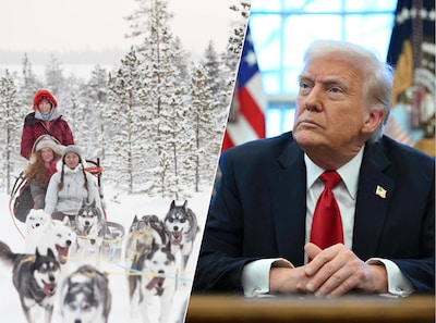 Trump dringt aan op ‘deal’ met Groenland: ‘Hun verdediging is twee hondensleeën’