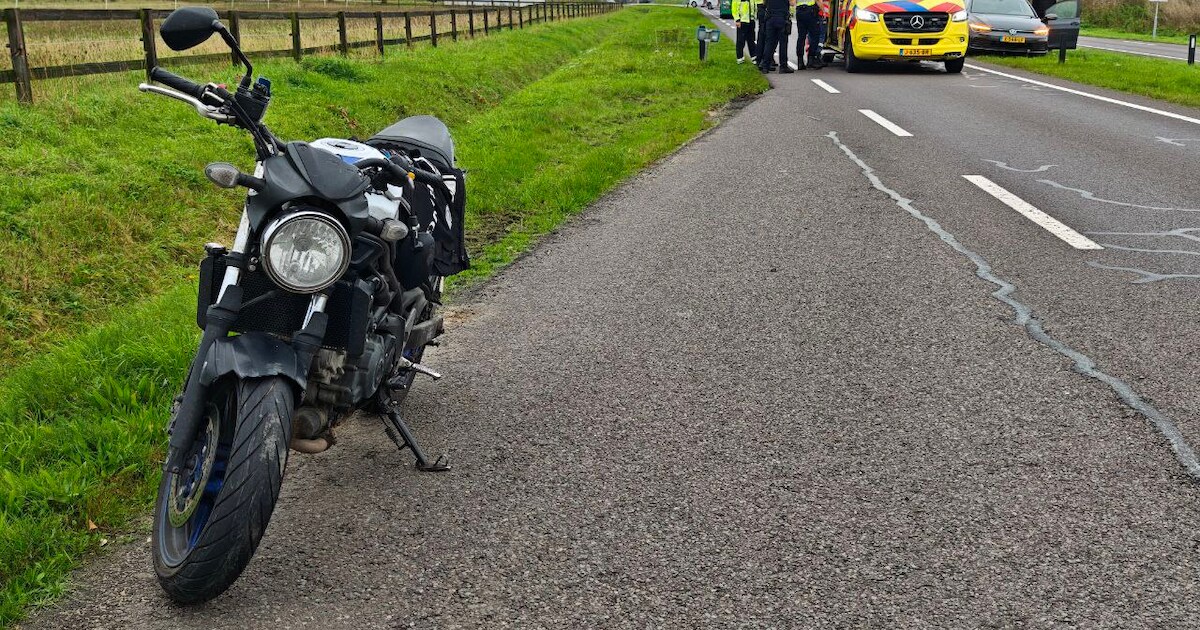 Ongeval met motorrijder bij Zeddam.