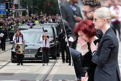 Afscheid van Ozzy Osbourne: huilende familieleden in Birmingham voor rouwstoet
