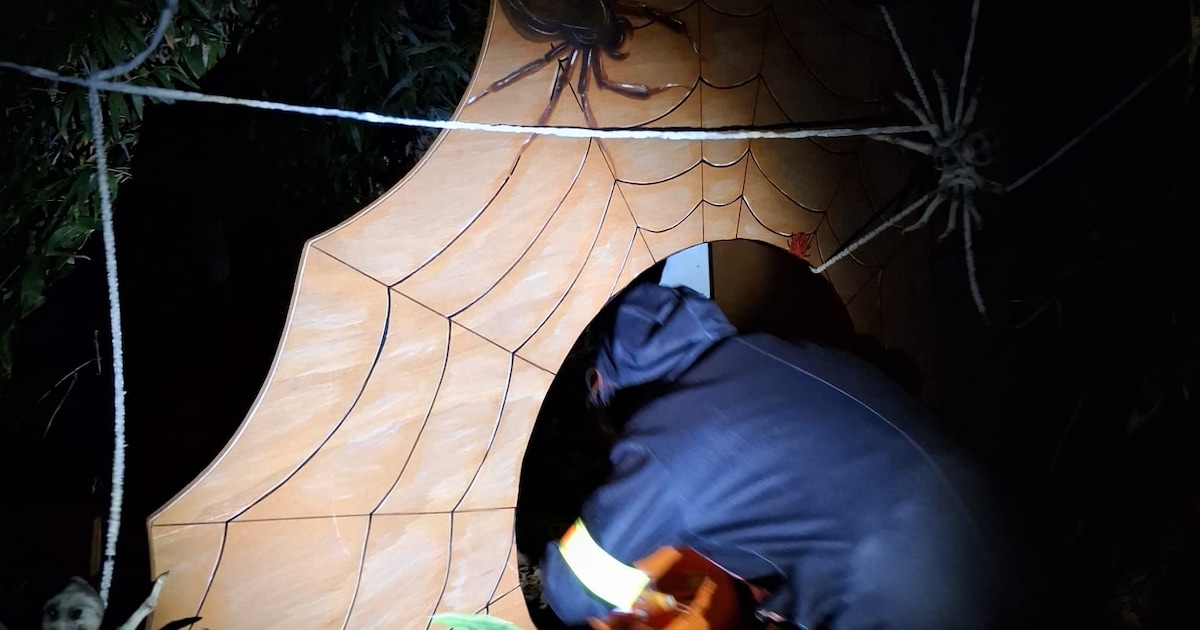 Kabouterpad werd griezelbos bij Huize Valdyk tijdens Halloween