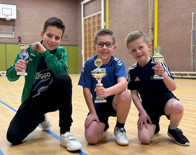 Hidde, Lucas en Auke jeugdkampioenen van tafeltennisclub BATUA uit Tricht