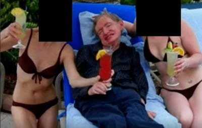 ‘Vrouwen in bikini naast Stephen Hawking in Epstein-files zijn verpleegsters’