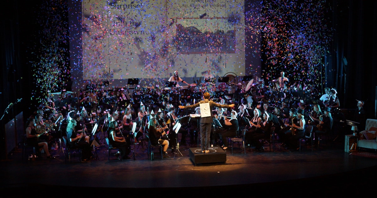 Studentenharmonieorkest de Ontzetting geeft concert in Wageningen
