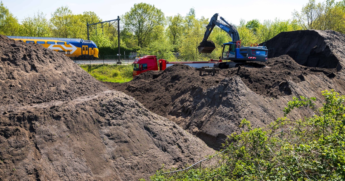 Zandoperatie in Vught: 350 volle wagens in vier dagen tijd