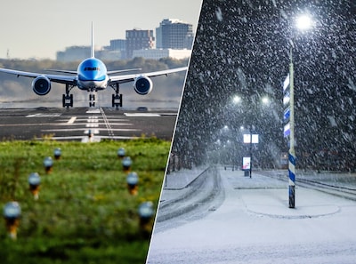 Tientallen annuleringen op Schiphol, luchthaven waarschuwt reizigers voor hinder door winters weer