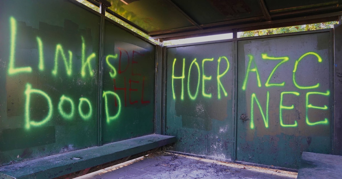 Opnieuw bekladdingen in Engelen: anti-azc-teksten aangebracht op hangplek voor jongeren