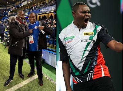 Keniaanse darter David Munyua ziet droom uitkomen, maar ziet Chelsea wel verliezen van Aston Villa