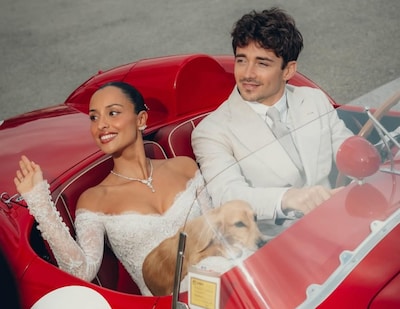 Charles Leclerc getrouwd met zijn grote liefde Alexandra: ‘Volgend jaar nog een keer’
