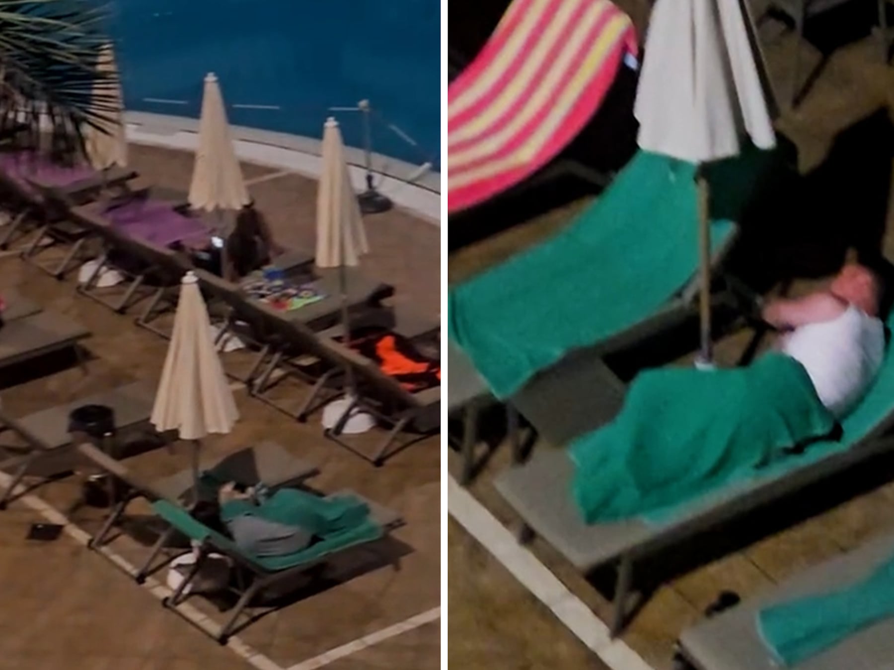 Hotelgasten Tenerife slapen buiten om plekje bij zwembad te bemachtigen