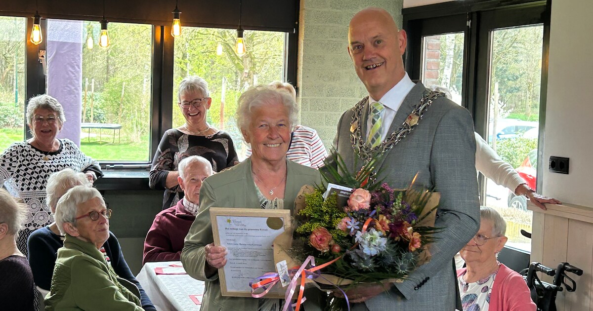 Predicaat Bewijs van Verdienste voor Betsie van Gerwen