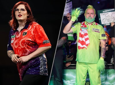Noa-Lynn van Leuven uitgeschakeld op WK darts door ‘Grinch’ Peter Wright: ‘Had heel graag meer laten zien’
