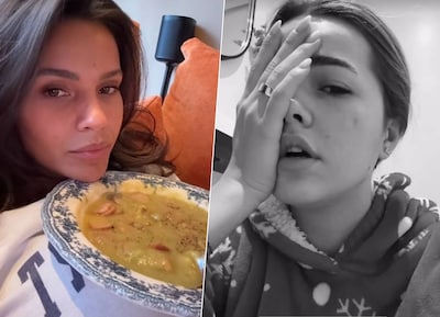 Influen­cers hangen boven pot in plaats van kerstdis: ‘Ik ga mijn borsten maar als soephouder gebruiken’