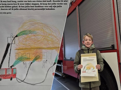 Brandweer zorgt dat Lucas toch rustig kan slapen en dat levert ze nu wat op