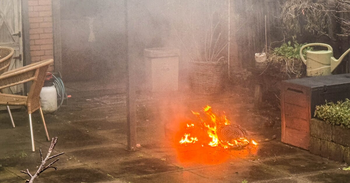 Airfryer vat vlam in woning Amersfoort