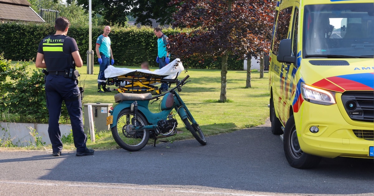 Gestolen brommer teruggevonden door ongeval in Lunteren
