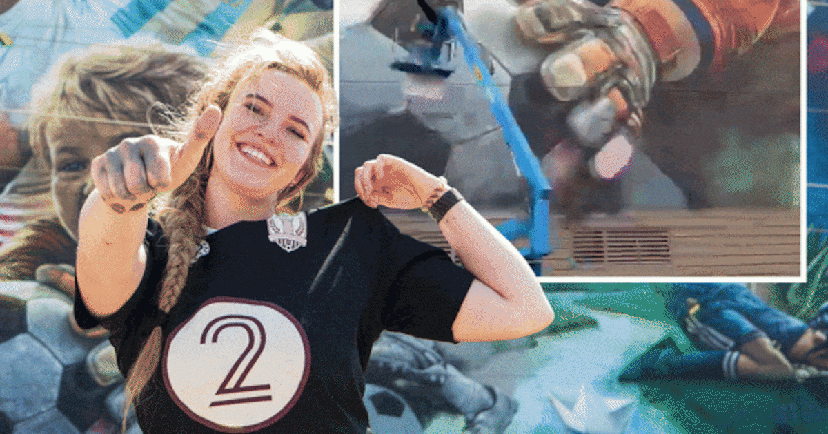 FIFA belt ineens naar Doesburg: Rosalie (26) maakt in Dallas een bizarre WK-muurschildering, maar he