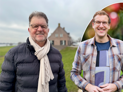 Piet wandelt zijn vrouw Hilda tegemoet: ‘In mijn eentje is het een stuk saaier’