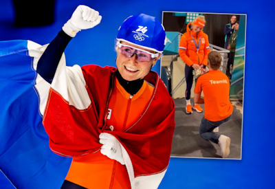 Plots ging de vriend van gouden Marijke Groenewoud op de knieën: ‘Ik dacht: o jee. Het zal toch niet...’