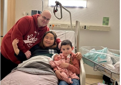 Samarah Roos uit Dieren is de eerste baby van 2026 in Rijnstate