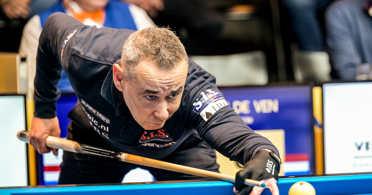 Goede start Jean van Erp op WK driebanden in Frankrijk