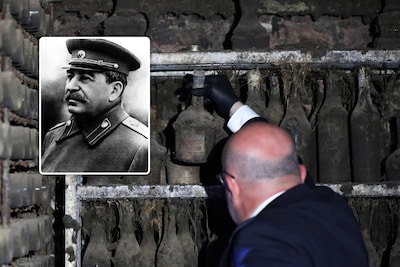 Dit is de wijnkelder van Stalin, met zo’n 40.000 flessen: ‘Alsof Indiana Jones een verborgen grot opent’