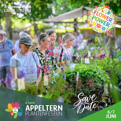 Appeltern viert plantenfestijn met 'Flower Power uit eigen tuin'