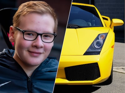 Job vroeg of hij een keer op Maddox’ scooter mocht, anderhalf jaar later rijdt een hele stoet om hem