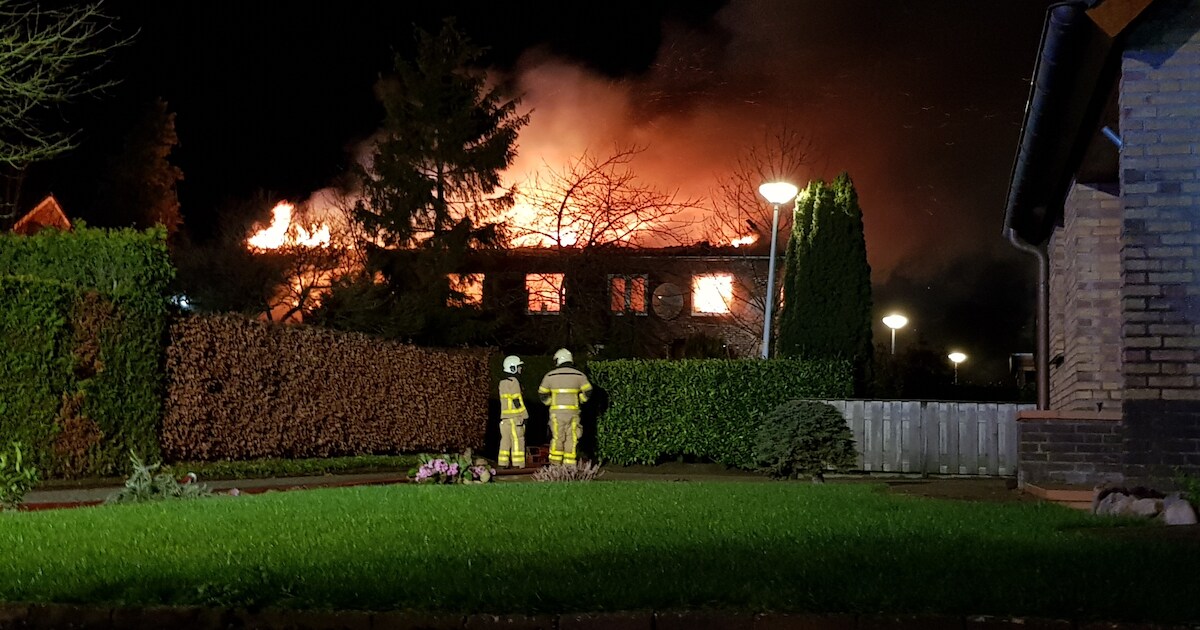 Twee woningen verwoest door grote brand in Megchelen