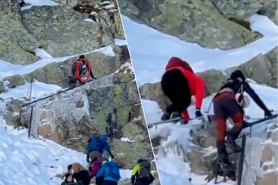 Koppel beklimt hoogste berg Polen met 9 maanden oude baby en komt vast te zitten: ‘Compleet onverantwoord’