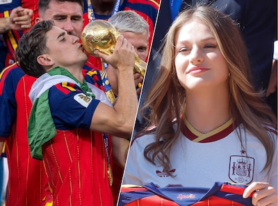 In Spanje werd massaal uitgekeken naar handdruk tussen prinses en voetballer: ‘Schriftje vol foto’s met Gavi’