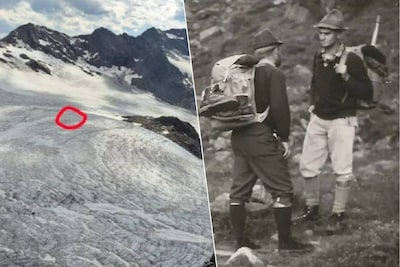 Alfred (86) krijgt rugzak terug die hij 63 jaar geleden in gletsjer achterliet om te overleven