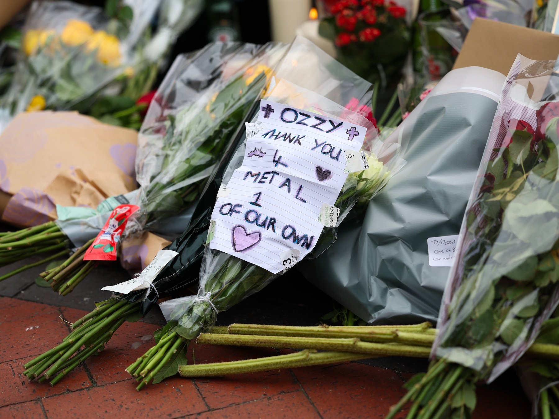 Aanklacht ingetrokken tegen man die bloemen bij gedenkplaats Ozzy Osbourne meenam
