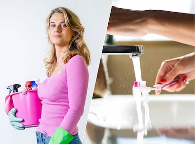 Spoel je tandenborstel altijd grondig af en vergeet de beker niet: ‘Die is vaak heel vies’