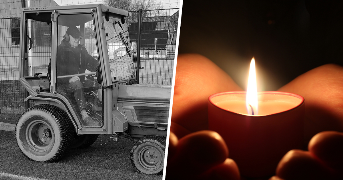 Markante clubman Joep (86) was overal in het dorp, maar vooral op ‘zijn’ maaimachine: ‘Zowat geboren