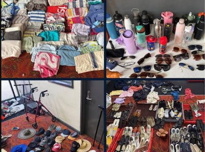 Rijen zonnebrillen, schoenen en zelfs een rollator: politie deelt foto gevonden voorwerpen na aanslag Bondi Beach