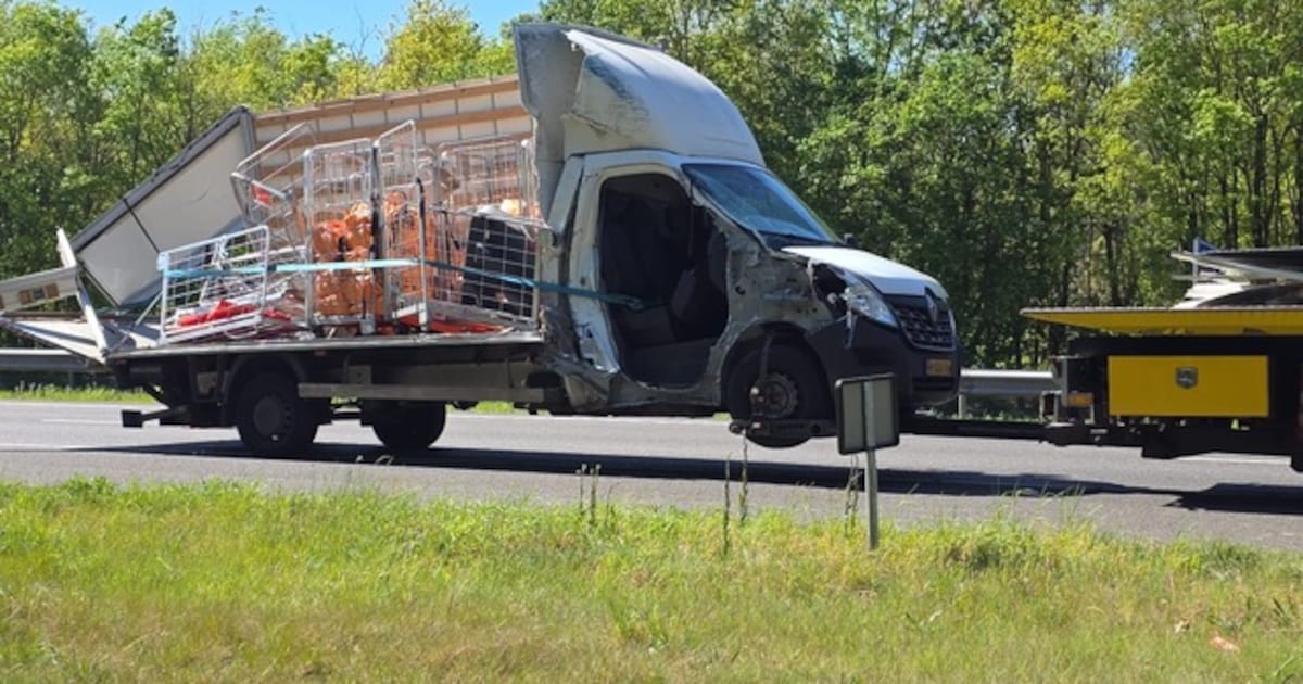 Twee vrachtwagens betrokken bij ongeval op de A73 in Grubbenvorst