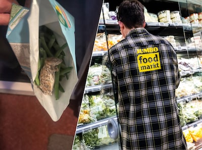 Echtpaar vindt muis in zak bevroren sperziebonen van Jumbo