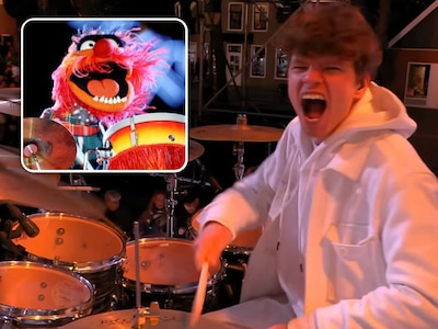 Hij blijft liever op de achtergrond, maar werd dé blikvanger van The Passion: kijkers zien Muppet in wilde drummer