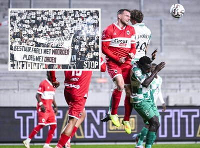 Dankzij enorme schulden (889 miljoen euro!) van bouwbedrijf Ghelamco staat Royal Antwerp nu onderin, maar geduld van fanatieke fans raakt op