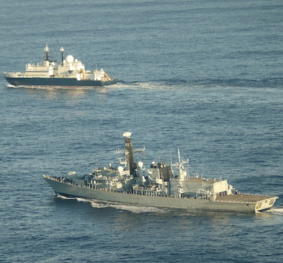 Marine volgde Russisch spionageschip op de Noordzee