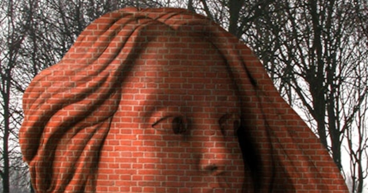 Hoofden als rotondekunst in Alverna