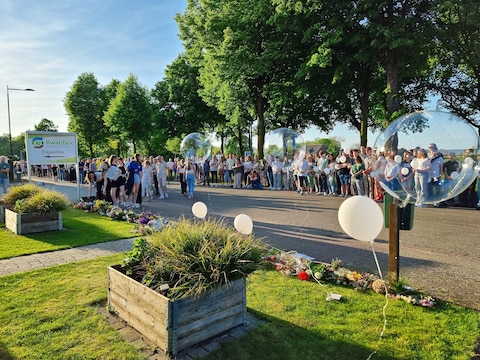 De stille tocht voor de woning van Maartje in Wanroij.