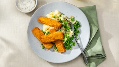 Wat Eten We Vandaag: Vissticks met aardappelpuree en tuinerwten